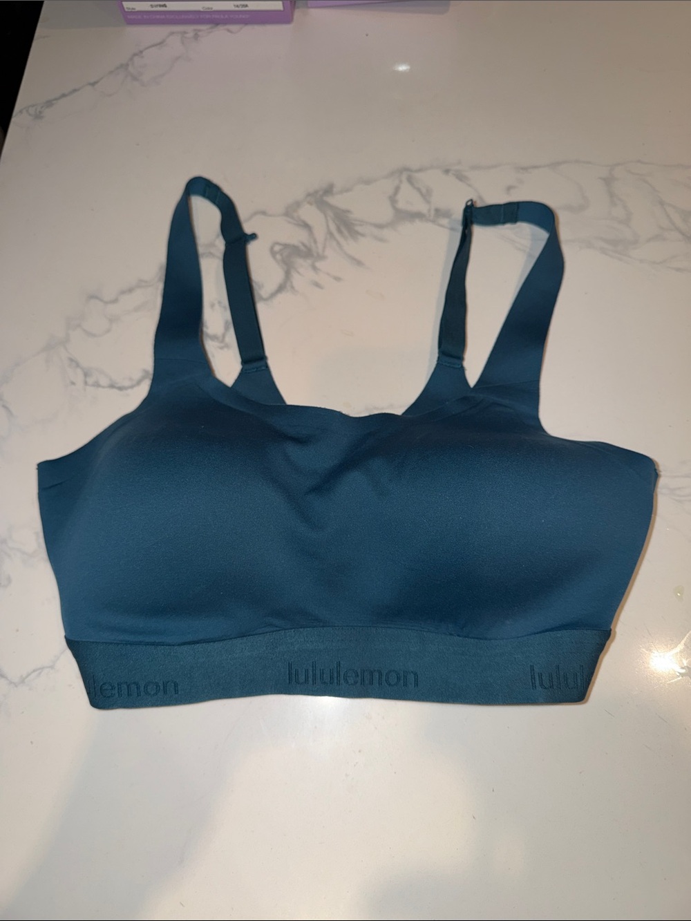 Lululemon Fine Form Bra in Utility Blue Sz 32C